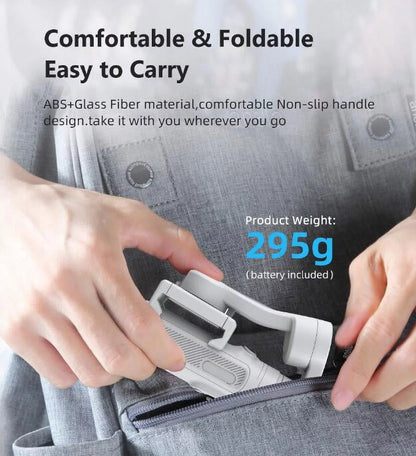 HQ3 SK062 3-Axis Foldable Smartphone Stabilizer – Perfect Selfies & Smooth Videos for iPhone & Android